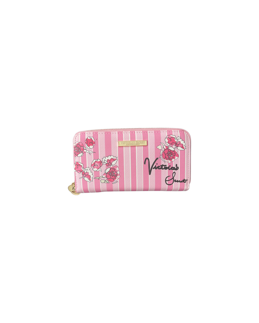 Cartera VS rosas y rayas